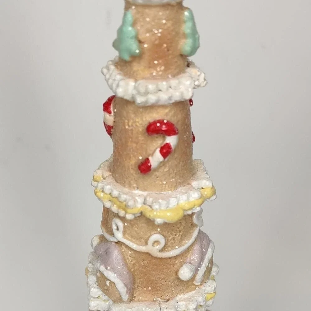 Pastel Pink Sugar Coated Christmas Candyland Sweet Treats Gingerbread‎ Tree